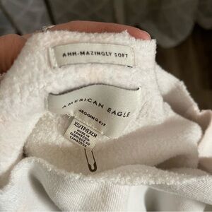 American Eagle amazingly soft crop off shoulder sweater XS